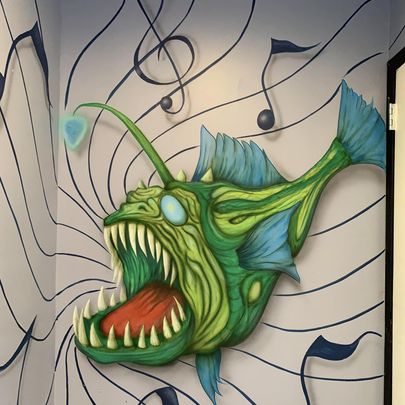 mural Dan Electros Guitar bar 